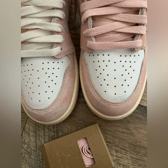 Air Jordan 1 OG high atmosphere muslin sail white 8.5 - Picture 7 of 13